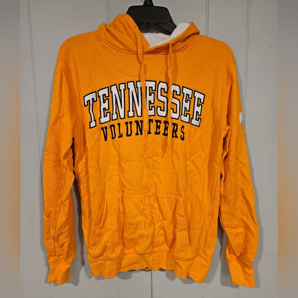 Tennessee Volunteers Hoodie Mens Small Orange Black Embroidered Sweatshirt